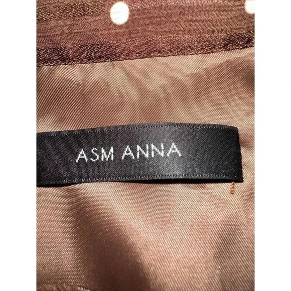 Asm Anna Polka Dot Long Sleeve‎ Maxi Dress Women M Modest Prairie Wedding Guest - Picture 7 of 9